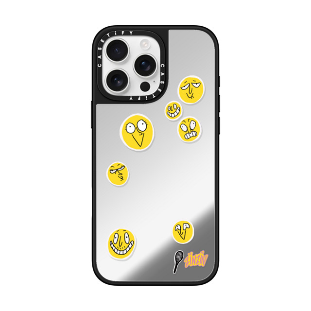 Zinzin_Nasica x CASETiFY iPhone 16 Pro Max ケース Silver on Black ミラーケース MagSafe対応 Le Tennis Phone Case Back to School Zinzin_Nasica x CASETiFY iPhone 16 Pro Max ケース Silver on Black ミラーケース MagSafe対応 Le Tennis Phone Case Back to School