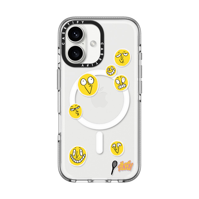 Zinzin_Nasica x CASETiFY iPhone 16 ケース クリア クリア ケース MagSafe対応 Le Tennis Phone Case Back to School Zinzin_Nasica x CASETiFY iPhone 16 ケース クリア クリア ケース MagSafe対応 Le Tennis Phone Case Back to School