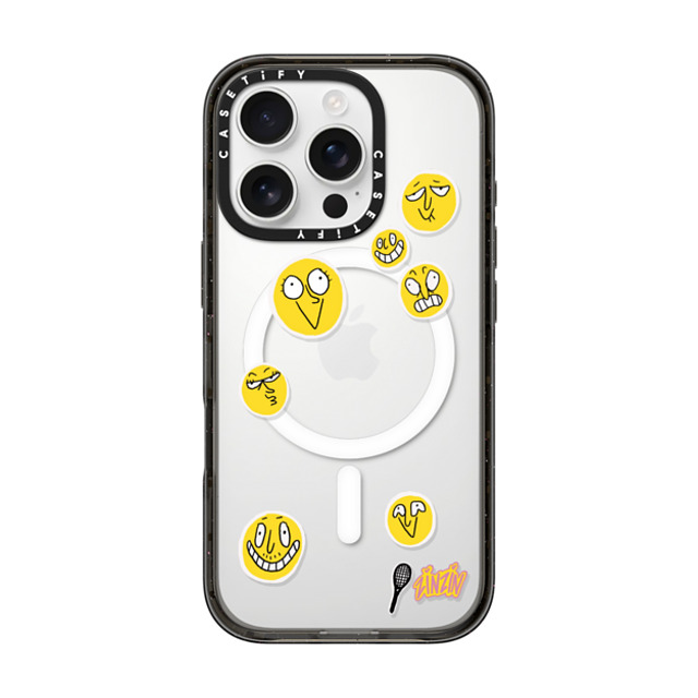 Zinzin_Nasica x CASETiFY iPhone 16 Pro ケース ブラック インパクトケース MagSafe対応 Le Tennis Phone Case Back to School Zinzin_Nasica x CASETiFY iPhone 16 Pro ケース ブラック インパクトケース MagSafe対応 Le Tennis Phone Case Back to School