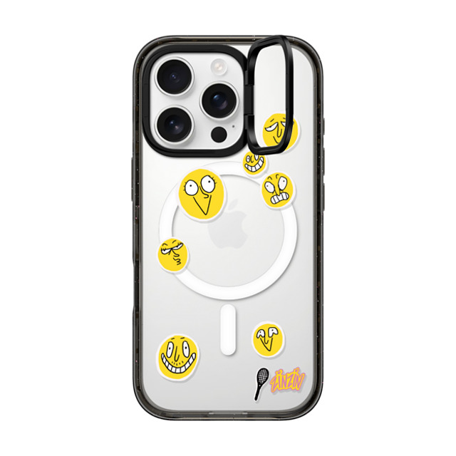 Zinzin_Nasica x CASETiFY iPhone 16 Pro ケース ブラック インパクトリングスタンドケース MagSafe対応 Le Tennis Phone Case Back to School Zinzin_Nasica x CASETiFY iPhone 16 Pro ケース ブラック インパクトリングスタンドケース MagSafe対応 Le Tennis Phone Case Back to School