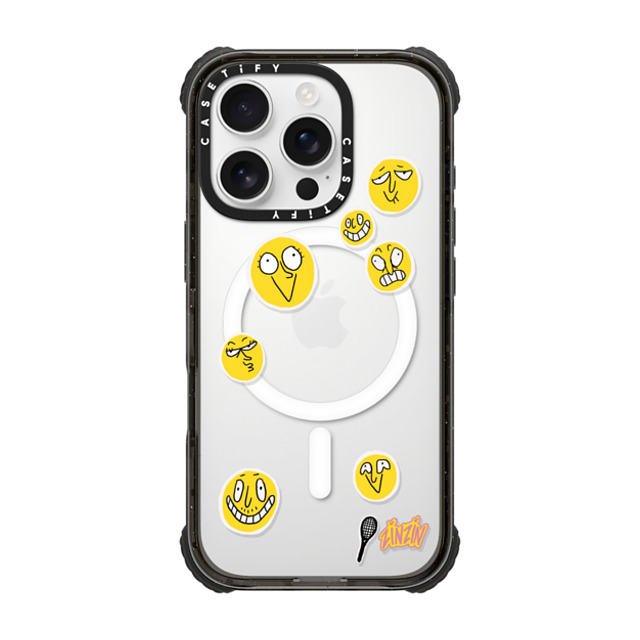 Zinzin_Nasica x CASETiFY iPhone 16 Pro ケース ブラック ウルトラ インパクトケース MagSafe 対応 Le Tennis Phone Case Back to School Zinzin_Nasica x CASETiFY iPhone 16 Pro ケース ブラック ウルトラ インパクトケース MagSafe 対応 Le Tennis Phone Case Back to School