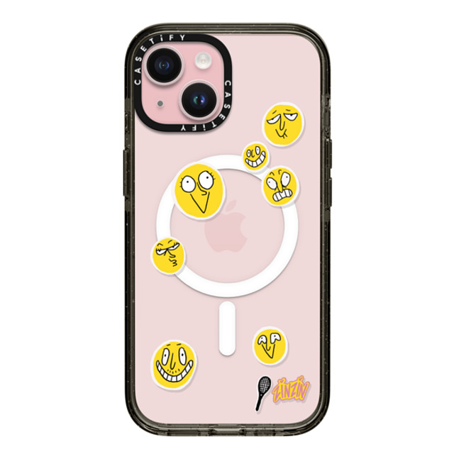 Zinzin_Nasica x CASETiFY iPhone 15 ケース ブラック インパクトケース MagSafe対応 Le Tennis Phone Case Back to School Zinzin_Nasica x CASETiFY iPhone 15 ケース ブラック インパクトケース MagSafe対応 Le Tennis Phone Case Back to School