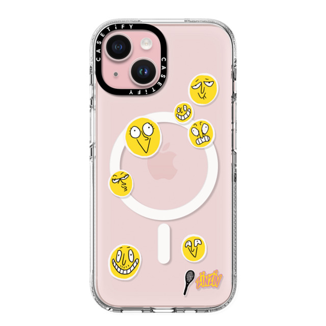 Zinzin_Nasica x CASETiFY iPhone 15 ケース クリア クリア ケース MagSafe対応 Le Tennis Phone Case Back to School Zinzin_Nasica x CASETiFY iPhone 15 ケース クリア クリア ケース MagSafe対応 Le Tennis Phone Case Back to School