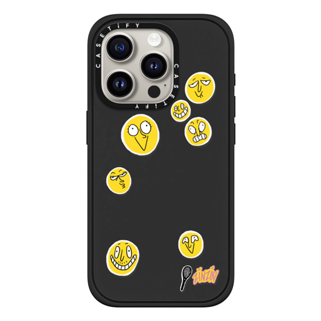 Zinzin_Nasica x CASETiFY iPhone 15 Pro ケース マットブラック インパクトケース MagSafe対応 Le Tennis Phone Case Back to School Zinzin_Nasica x CASETiFY iPhone 15 Pro ケース マットブラック インパクトケース MagSafe対応 Le Tennis Phone Case Back to School