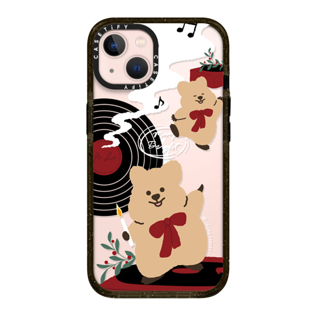 CASETiFY iPhone 13 ケース ブラック インパクトケース Music with KKOTKA young forest