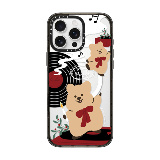 CASETiFY iPhone 16 Pro Max ケース ブラック インパクトケース MagSafe対応 Music with KKOTKA young forest