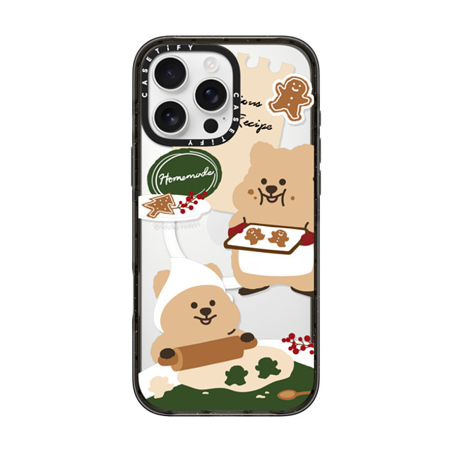 CASETiFY iPhone 16 Pro Max ケース ブラック インパクトケース MagSafe対応 Cookies with KKOTKA young forest