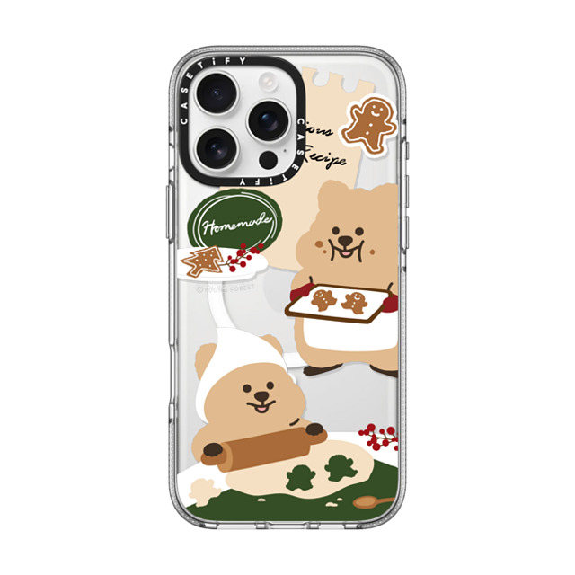 CASETiFY iPhone 16 Pro Max ケース クリア クリア ケース MagSafe対応 Cookies with KKOTKA young forest