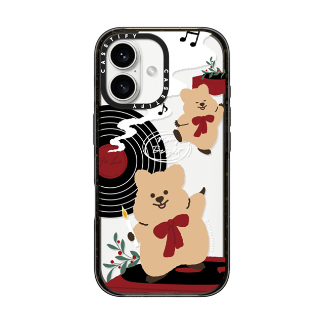 CASETiFY iPhone 16 ケース ブラック インパクトケース Music with KKOTKA young forest