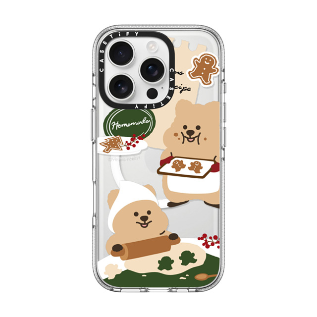 CASETiFY iPhone 16 Pro ケース クリア クリア ケース MagSafe対応 Cookies with KKOTKA young forest