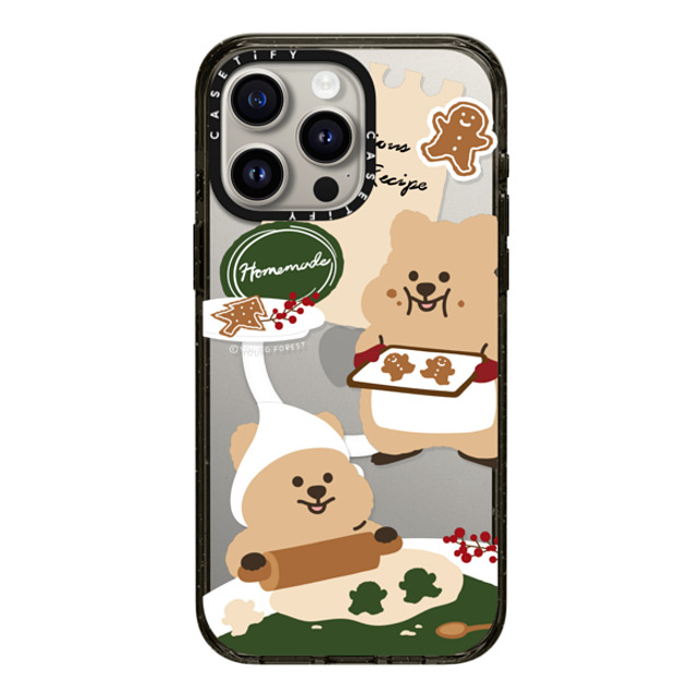 CASETiFY iPhone 15 Pro Max ケース ブラック インパクトケース MagSafe対応 Cookies with KKOTKA young forest