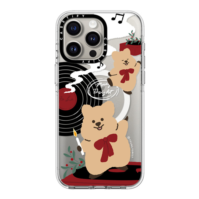 CASETiFY iPhone 15 Pro Max ケース クリア クリア ケース MagSafe対応 Music with KKOTKA young forest