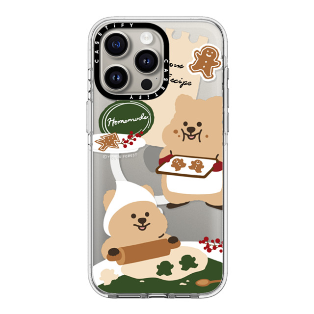 CASETiFY iPhone 15 Pro Max ケース クリア クリア ケース MagSafe対応 Cookies with KKOTKA young forest