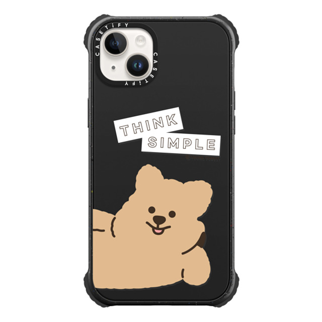 CASETiFY iPhone 14 Plus ケース マットブラック ウルトラインパクトケース Think simple KKOTKA young forest