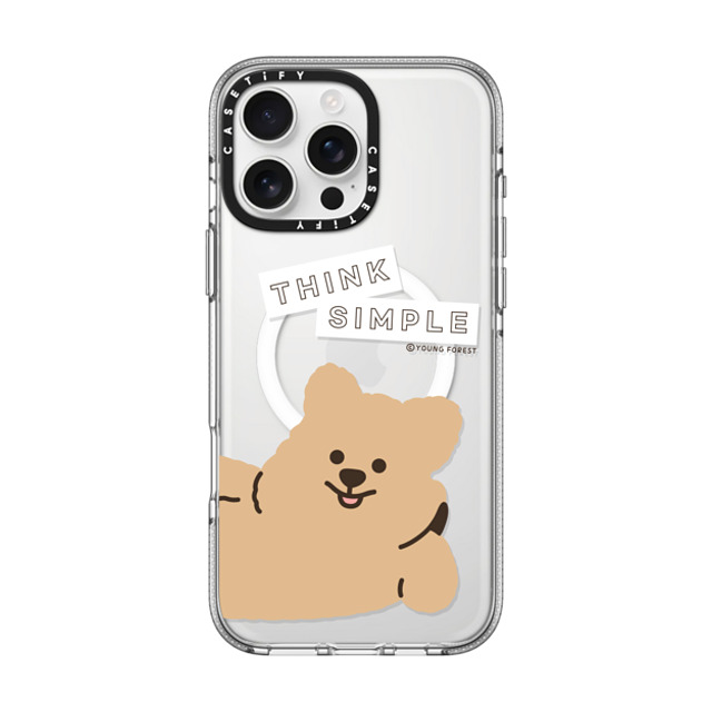 CASETiFY iPhone 16 Pro Max ケース クリア クリア ケース MagSafe対応 Think simple KKOTKA young forest