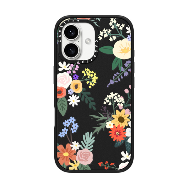 CASETiFY iPhone 16 Case Matte Black Impact Case MagSafe Compatible Floral フローラル ALLIE ALPINE FLORALS Father's Day CASETiFY iPhone 16 Case Matte Black Impact Case MagSafe Compatible Floral フローラル ALLIE ALPINE FLORALS Father's Day