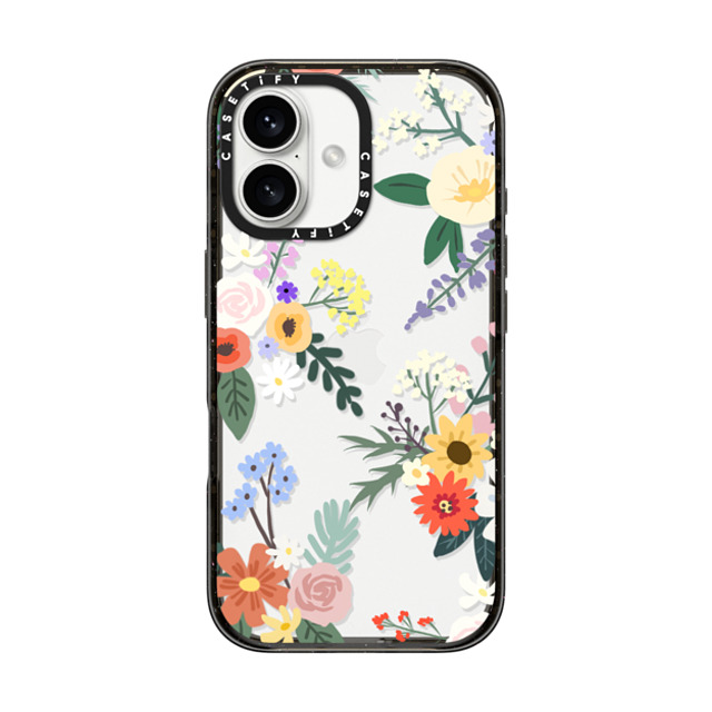 CASETiFY iPhone 16 ケース ブラック インパクトケース Floral フローラル ALLIE ALPINE FLORALS Father's Day CASETiFY iPhone 16 ケース ブラック インパクトケース Floral フローラル ALLIE ALPINE FLORALS Father's Day