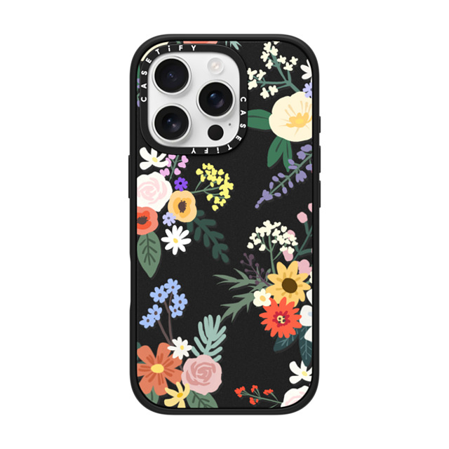 CASETiFY iPhone 16 Pro ケース マットブラック インパクトケース MagSafe対応 Floral フローラル ALLIE ALPINE FLORALS Father's Day CASETiFY iPhone 16 Pro ケース マットブラック インパクトケース MagSafe対応 Floral フローラル ALLIE ALPINE FLORALS Father's Day