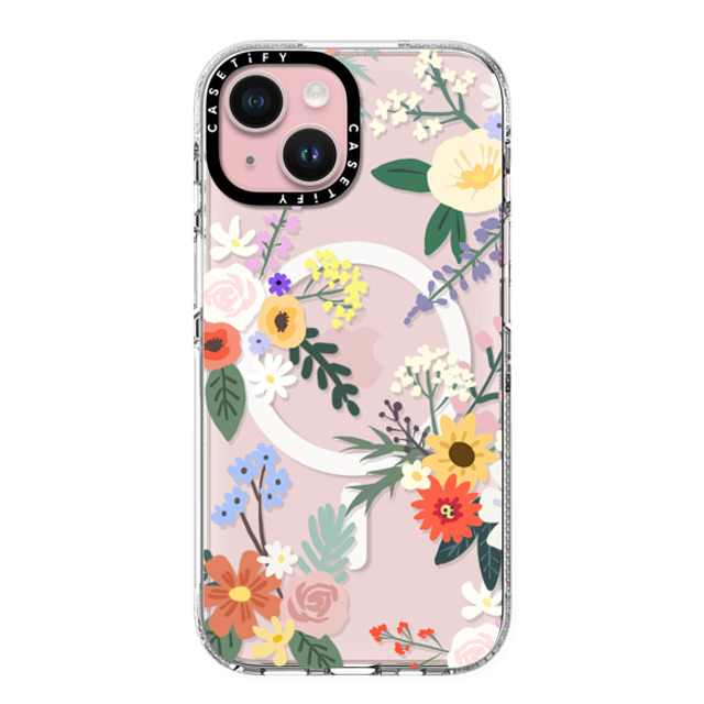CASETiFY iPhone 15 Case Clear Clear Case MagSafe Compatible Floral フローラル ALLIE ALPINE FLORALS Father's Day CASETiFY iPhone 15 Case Clear Clear Case MagSafe Compatible Floral フローラル ALLIE ALPINE FLORALS Father's Day