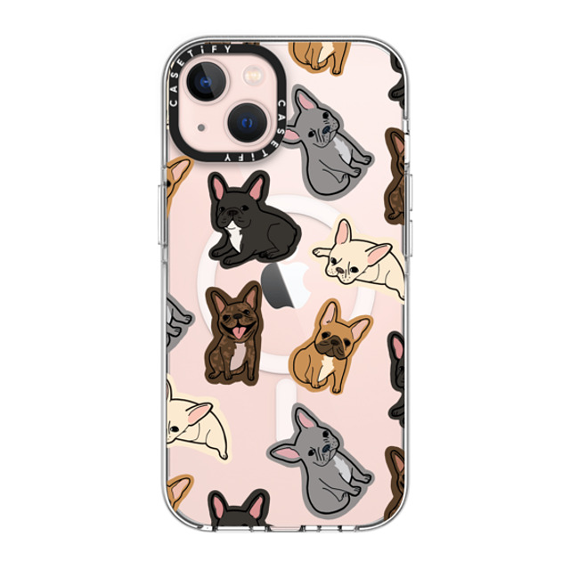 CASETiFY iPhone 13 ケース クリア クリア ケース MagSafe対応 犬 EXCUSE MY FRENCHIE