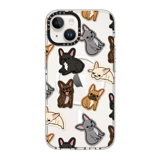 CASETiFY iPhone 14 ケース クリア クリア ケース MagSafe対応 犬 EXCUSE MY FRENCHIE