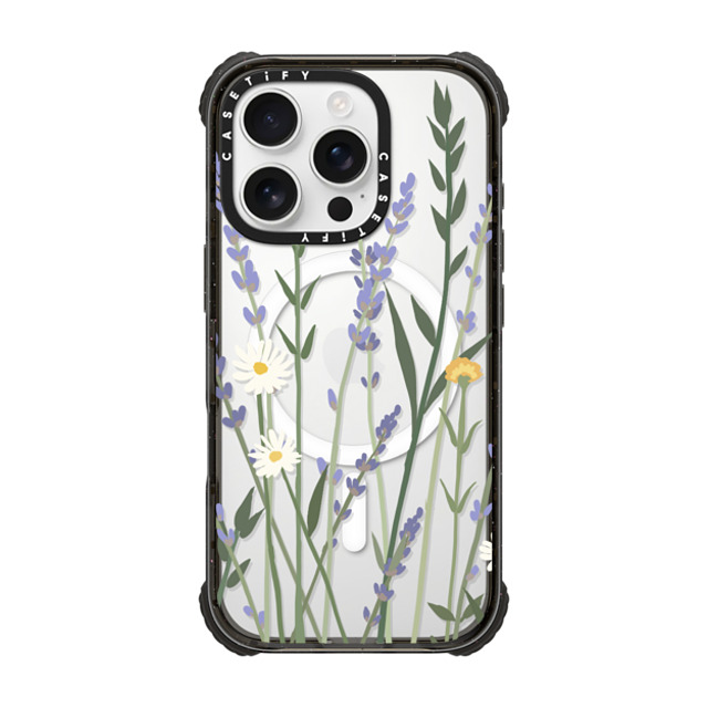 CASETiFY iPhone 16 Pro Case Black ウルトラ インパクトケース MagSafe 対応 フローラル LANA LAVENDER MIX CASETiFY iPhone 16 Pro Case Black ウルトラ インパクトケース MagSafe 対応 フローラル LANA LAVENDER MIX