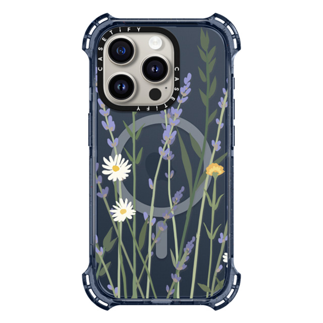 CASETiFY iPhone 15 Pro Case Classic Blue バウンスケース Floral フローラル LANA LAVENDER MIX CASETiFY iPhone 15 Pro Case Classic Blue バウンスケース Floral フローラル LANA LAVENDER MIX