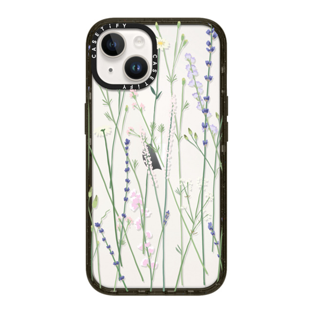 CASETiFY iPhone 14 ケース ブラック インパクトケース Cottagecore,Floral Gigi Garden Florals