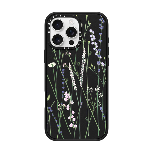 CASETiFY iPhone 16 Pro Max ケース マットブラック インパクトケース MagSafe対応 Cottagecore,Floral Gigi Garden Florals