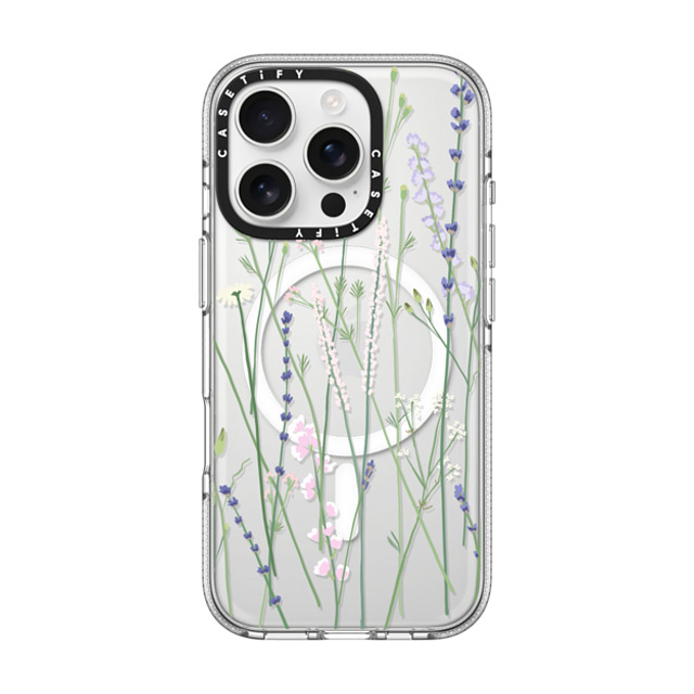 CASETiFY iPhone 16 Pro ケース クリア クリア ケース MagSafe対応 Cottagecore,Floral Gigi Garden Florals