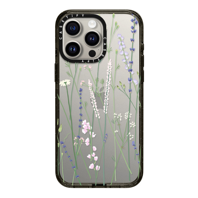 CASETiFY iPhone 15 Pro Max ケース ブラック インパクトケース Cottagecore,Floral Gigi Garden Florals