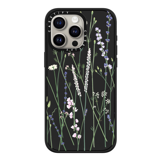 CASETiFY iPhone 15 Pro Max ケース マットブラック インパクトケース MagSafe対応 Cottagecore,Floral Gigi Garden Florals