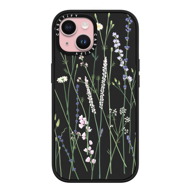 CASETiFY iPhone 15 ケース マットブラック インパクトケース MagSafe対応 Cottagecore,Floral Gigi Garden Florals