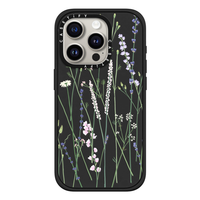 CASETiFY iPhone 15 Pro ケース マットブラック インパクトケース MagSafe対応 Cottagecore,Floral Gigi Garden Florals