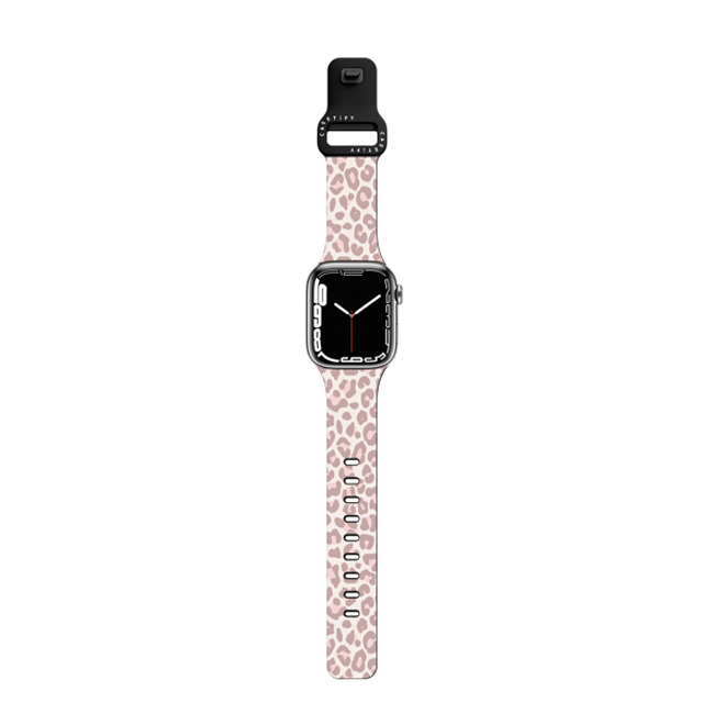 CASETiFY Apple Watch Band SE 3 (44mm) ブラック インパクト バンド Leopard レオパード Dusty Pink Leopard Apple Watch Band New iPhone CASETiFY Apple Watch Band SE 3 (44mm) ブラック インパクト バンド Leopard レオパード Dusty Pink Leopard Apple Watch Band New iPhone