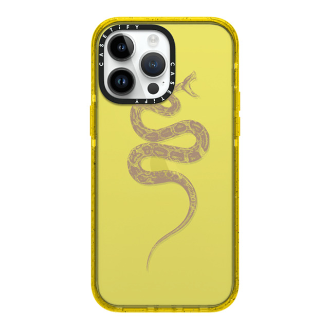 CASETiFY iPhone 14 Pro Max Case イエロー インパクトケース SNAKE BITE - MINI - TAN casetifylab Father's Day CASETiFY iPhone 14 Pro Max Case イエロー インパクトケース SNAKE BITE - MINI - TAN casetifylab Father's Day