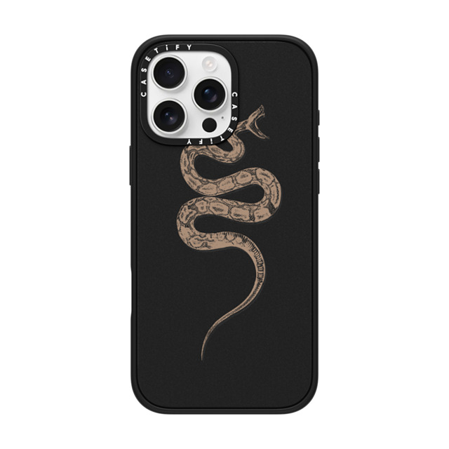 CASETiFY iPhone 16 Pro Max Case Matte Black Impact Case MagSafe Compatible SNAKE BITE - MINI - TAN casetifylab Father's Day CASETiFY iPhone 16 Pro Max Case Matte Black Impact Case MagSafe Compatible SNAKE BITE - MINI - TAN casetifylab Father's Day