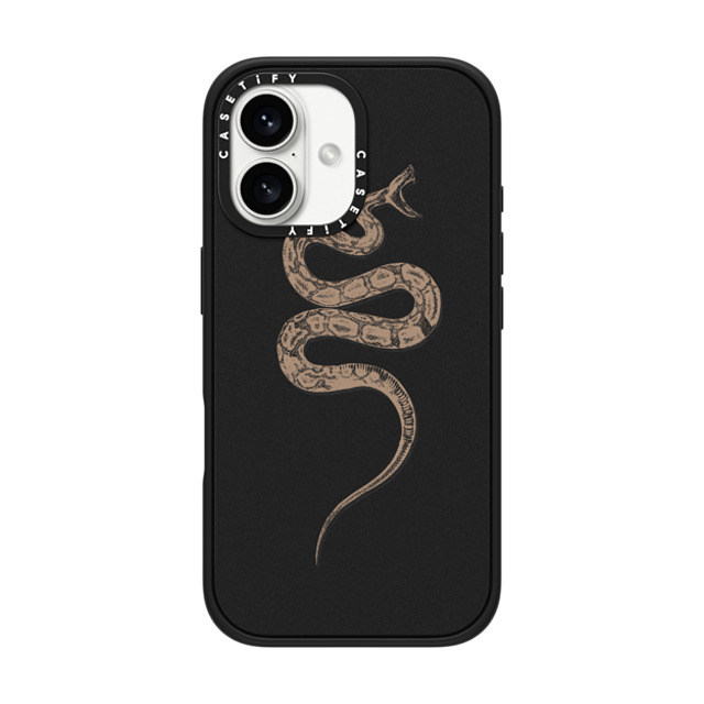 CASETiFY iPhone 16 Case Matte Black Impact Case MagSafe Compatible SNAKE BITE - MINI - TAN casetifylab Father's Day CASETiFY iPhone 16 Case Matte Black Impact Case MagSafe Compatible SNAKE BITE - MINI - TAN casetifylab Father's Day