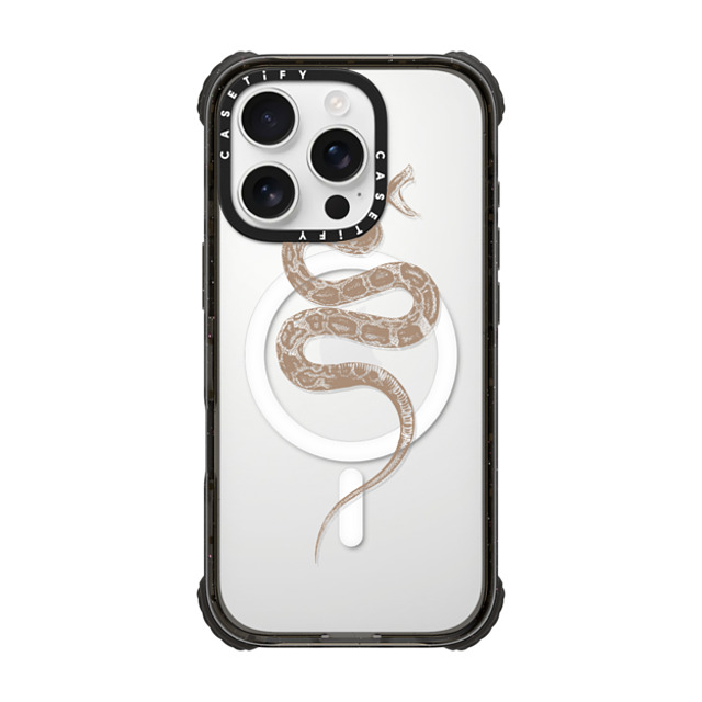 CASETiFY iPhone 16 Pro Case Black ウルトラ インパクトケース MagSafe 対応 SNAKE BITE - MINI - TAN casetifylab Father's Day CASETiFY iPhone 16 Pro Case Black ウルトラ インパクトケース MagSafe 対応 SNAKE BITE - MINI - TAN casetifylab Father's Day
