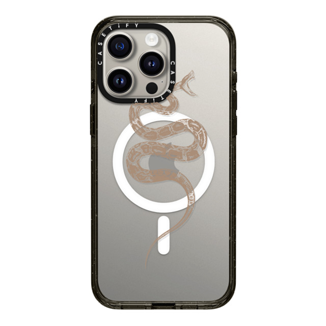 CASETiFY iPhone 15 Pro Max ケース ブラック インパクトケース MagSafe対応 SNAKE BITE - MINI - TAN casetifylab Father's Day CASETiFY iPhone 15 Pro Max ケース ブラック インパクトケース MagSafe対応 SNAKE BITE - MINI - TAN casetifylab Father's Day