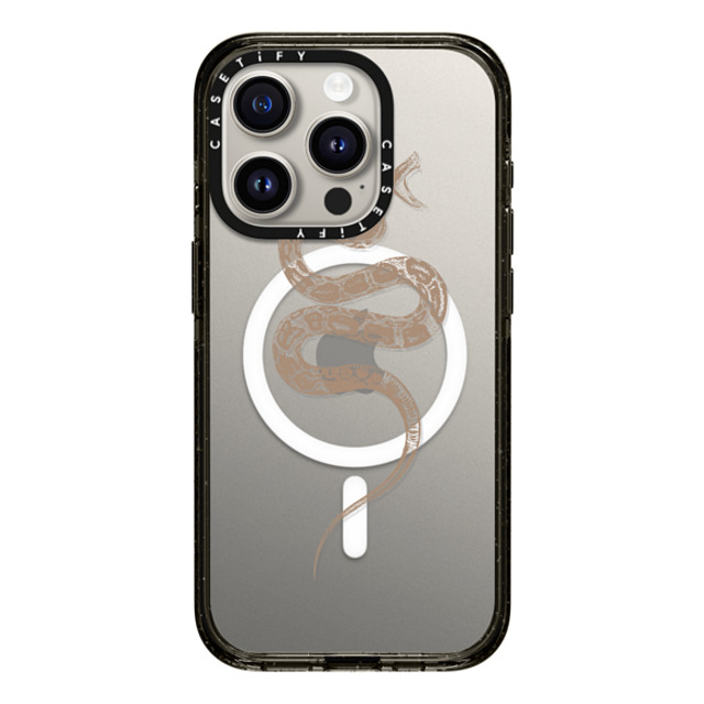 CASETiFY iPhone 15 Pro Case Black インパクトケース MagSafe対応 SNAKE BITE - MINI - TAN casetifylab Father's Day CASETiFY iPhone 15 Pro Case Black インパクトケース MagSafe対応 SNAKE BITE - MINI - TAN casetifylab Father's Day