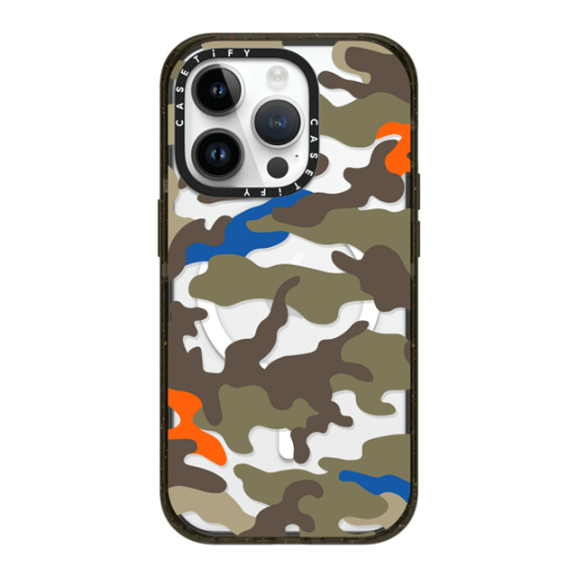 CASETiFY iPhone 14 Pro ケース ブラック インパクトケース MagSafe対応 Camo Camo Over - Olive Mix