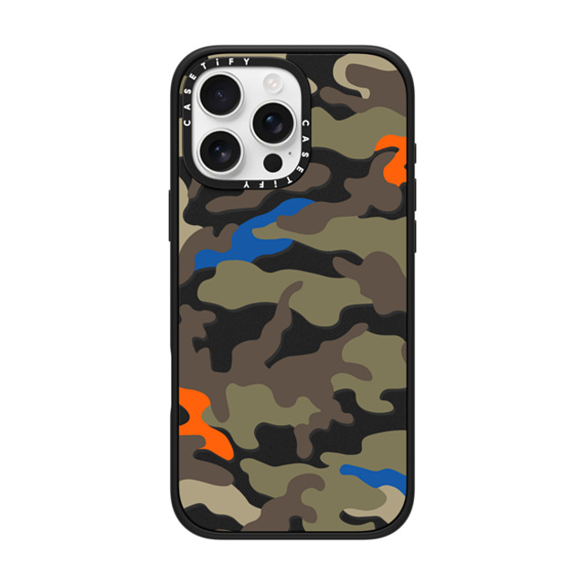 CASETiFY iPhone 16 Pro Max ケース マットブラック インパクトケース MagSafe対応 Camo Camo Over - Olive Mix