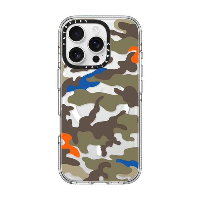 CASETiFY iPhone 16 Pro Case Clear Clear Case MagSafe Compatible Camo Camo Over - Olive Mix CASETiFY iPhone 16 Pro Case Clear Clear Case MagSafe Compatible Camo Camo Over - Olive Mix