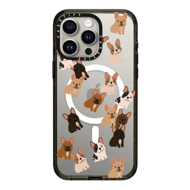 CASETiFY iPhone 15 Pro Max Case Black インパクトケース MagSafe対応 Dog 犬 Frenchie Jumble Father's Day CASETiFY iPhone 15 Pro Max Case Black インパクトケース MagSafe対応 Dog 犬 Frenchie Jumble Father's Day