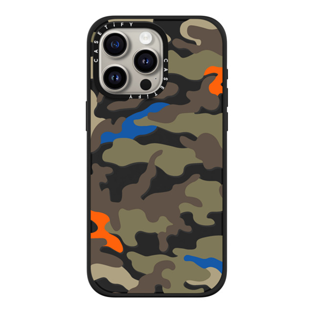 CASETiFY iPhone 15 Pro Max ケース マットブラック インパクトケース MagSafe対応 Camo Camo Over - Olive Mix