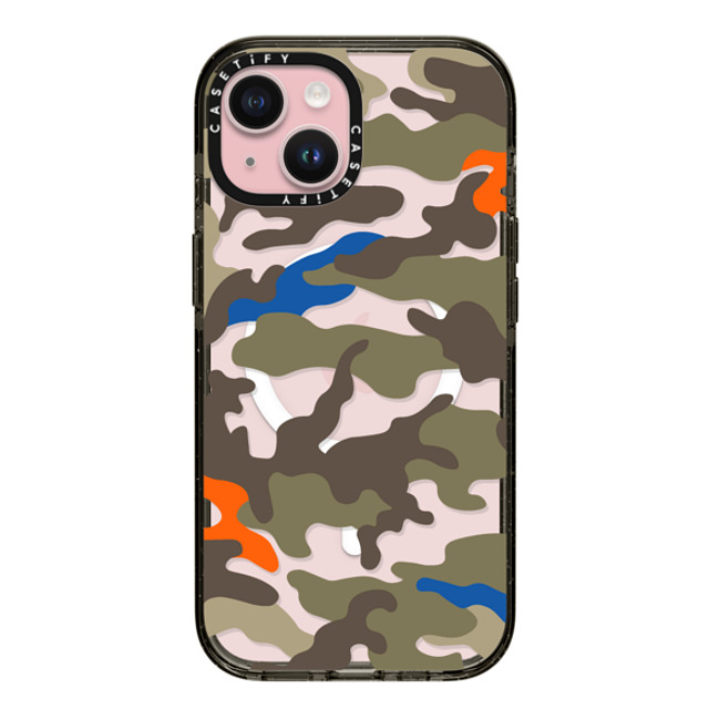 CASETiFY iPhone 15 ケース ブラック インパクトケース MagSafe対応 Camo Camo Camo Over - Olive Mix Father's Day CASETiFY iPhone 15 ケース ブラック インパクトケース MagSafe対応 Camo Camo Camo Over - Olive Mix Father's Day