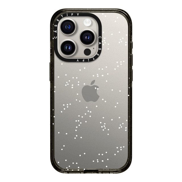 CASETiFY iPhone 15 Pro ケース ブラック インパクトケース FIRST SNOW casetifylab