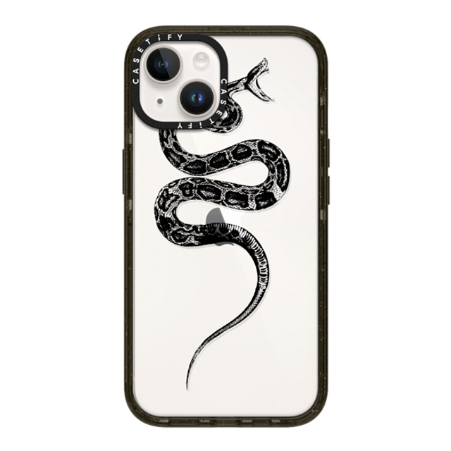 CASETiFY iPhone 14 ケース ブラック インパクトケース Snake Bite - Black casetifylab