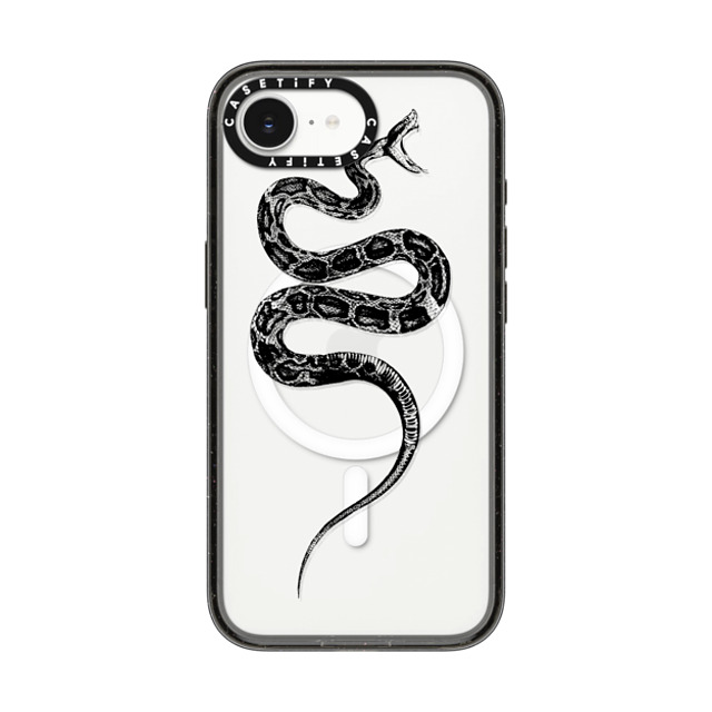 CASETiFY iPhone 16e Case Black Impact Case MagSafe Compatible Snake Bite - Black casetifylab Back to School CASETiFY iPhone 16e Case Black Impact Case MagSafe Compatible Snake Bite - Black casetifylab Back to School